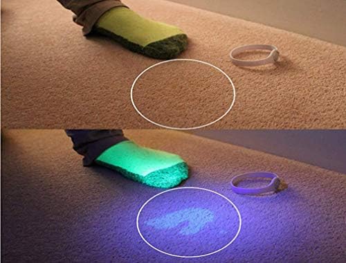 NVTED UV Ultraviyole El Feneri Blacklight, 51 LED 395 nM El Taşınabilir Siyah ışık Pet İdrar ve Leke Dedektörü El