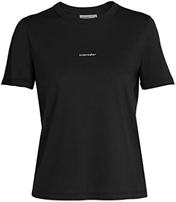 Buzkıran Merinos kadın Merkezi Kısa Kollu Yün Logo T Temel Rahat Gömlek