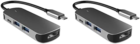 SOLUSTRE USB Adaptörü 2 adet 4 1 Port Şarj Veri Adaptörü Dönüştürücü Flaş Tipi Transferi Pd Sürücü C Aksesuarları