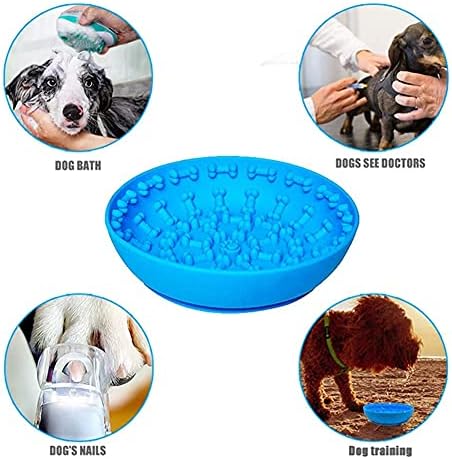 CHUCHEN Silikon Köpek Yavaş Besleyici Kase Plaka Dağıtıcı Anti Boğulma Konteyner Pet Yavaş Gıda Yalamak Mat Vantuz
