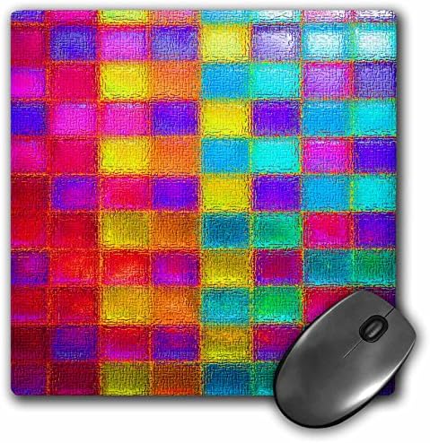 3dRose LLC 8 x 8 x 0,25 İnç Mouse Pad, Mor Göz Sanatı Güzel Renkler ve Kirpikler (mp_167140_1)