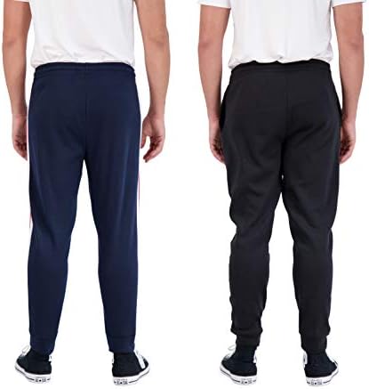 Unipro Erkek 2-Pack Polar Jogger Sweatpants Aktif Rahat Atletik eşofman cepli pantolon Egzersiz ve Eğitim Kıyafetleri