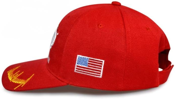 IdealforceTrump Şapka 2024 MAGA Ayarlanabilir Koz Şapka Beyzbol Şapkası