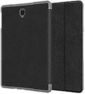 Samsung Galaxy Tab S4 Siyah için Verizon Yumuşak Folio Kılıf ve Cam Ekran Koruyucu