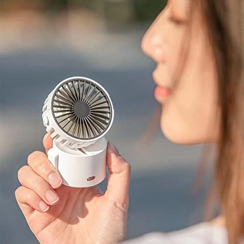SCDCWW Taşınabilir Mini Fan USB Rechagreable Sessiz Seyahat El Hava Soğutma Fanı Ofis Ev Odası Masa Hayranları için