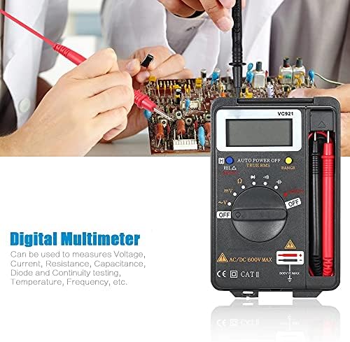 KXDFDC VC921 El Dijital Multimetre İşlevli Mini Çok Esr Metre AC / DC Gerilim Transistör Test Cihazı Ampermetre Sıcaklık