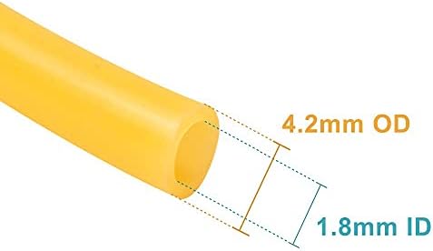 Feelers Doğal Lateks Kauçuk Boru Tüp 1/14 (1.8 mm) ID x 5/32 (4.2 mm) OD Speargun Band Sapan Mancınık Tüp Kauçuk Hortum,