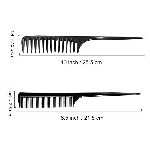 Kadın Sıçan kuyruk tarak plastik geniş diş tarak Anti statik saç tarak dolaşık açıcı saç fırçası tüm saç tipleri için
