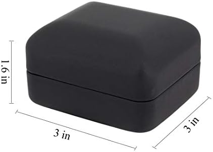 Orita LED nişan yüzüğü ışık halkası kutusu teklif yüzük kutusu mücevher kutusu tutucu kılıf organizatör siyah