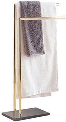 LLRYN Duş Askısıyla İki Kollu Krom Kaplı Metal Bağlantısız Havlu Askısı (Boyut : 30×20×81CM(U×G×Y))