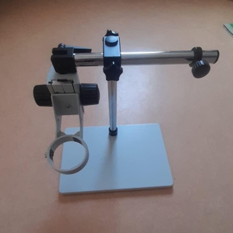 LUKEO Endüstriyel Binoküler Trinoküler Mikroskop Kamera Standı Tutucu Kol Braketi 76mm Evrensel 360 Dönen Bakım Tezgahı