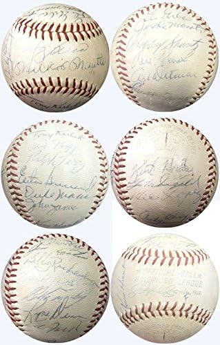 1960 NY Yankees Takımı İmzaladı Cronin Beyzbol 26 Otomatik Howard Ford Berra JSA Coa İmzalı Beyzbol Topları