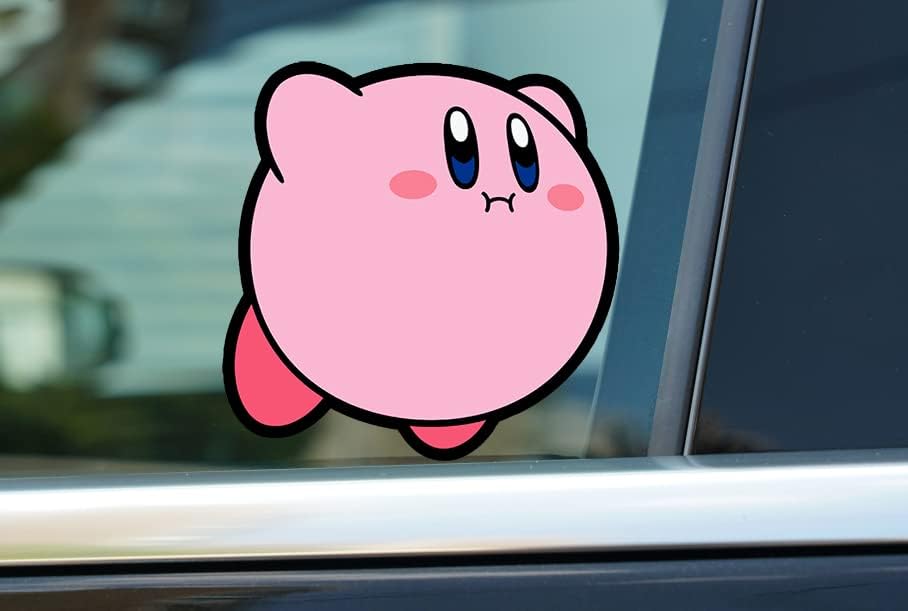 ıkigomu-Kirby Sevimli Oyun Anime çıkartma Araba / / Kamyon / Dizüstü Bilgisayar