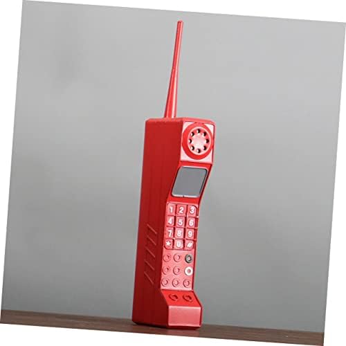ISMARLAMA 2 adet Vintage Telefon Modeli Telefon Demir Kırmızı
