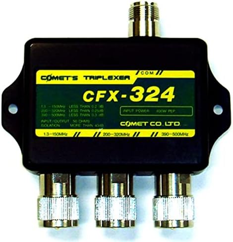 CFX-324B Kuyruklu Yıldız Tripleksleyici 1.3-150/200-320/390-500 MHz w/o Açar SO-239 - PL-259/PL-259 / PL-259