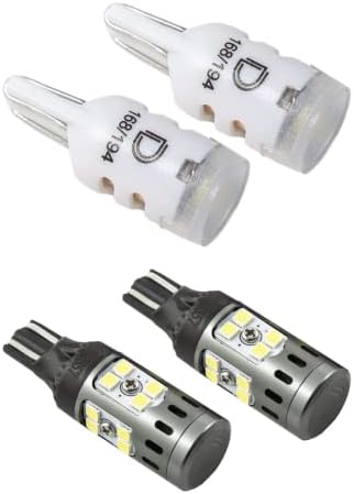 Diyot Dinamiği 194 HP5 LED Ampuller (Çift), Soğuk Beyaz (6000K) ve 921 XPR Soğuk Beyaz Yedek LED Ampuller